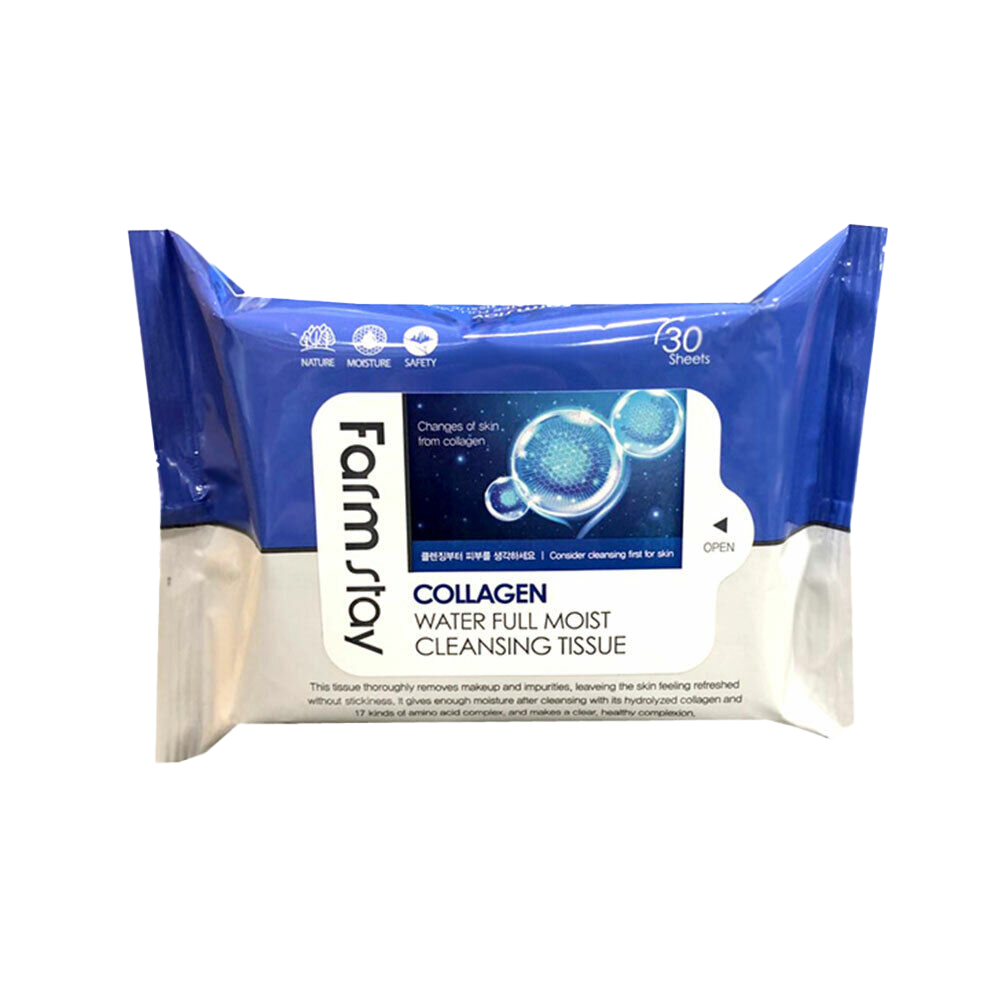 Farmstay Collagen Water Full Moist Cleansing Tissue - 120ml
